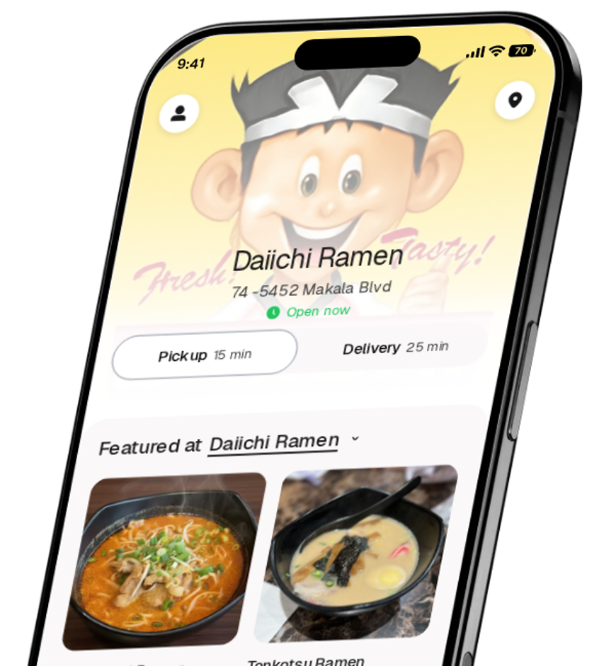 Daiichi Ramen app preview