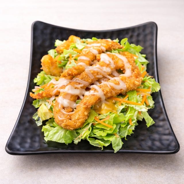 Shrimp Katsu Salad.
