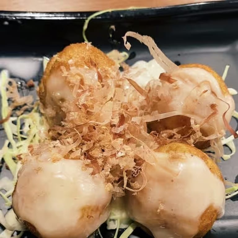 Savor our authentic takoyaki